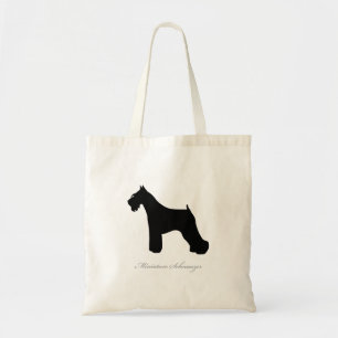 Sac fourre-tout à Schnauzer miniature (silhouette