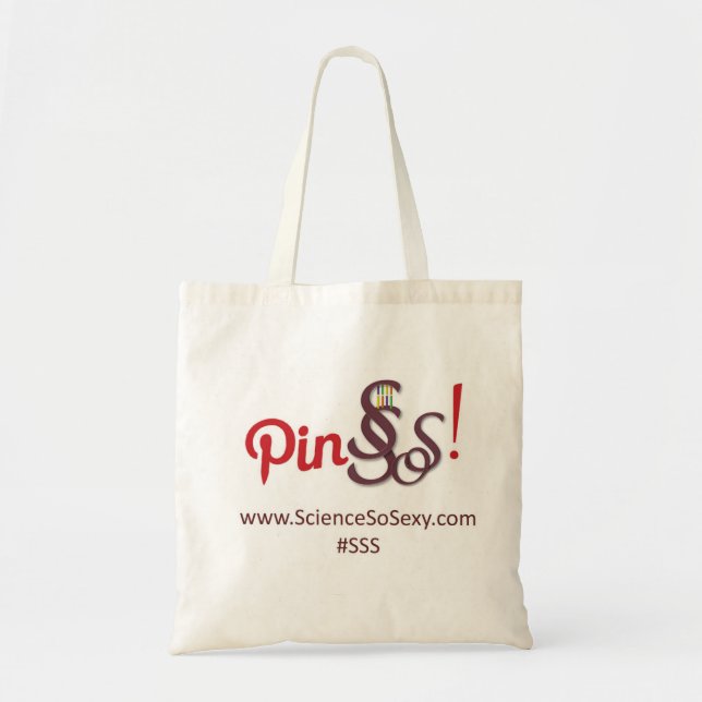 Sac fourre-tout à ScienceSoSexy - Pin SSS (Devant)