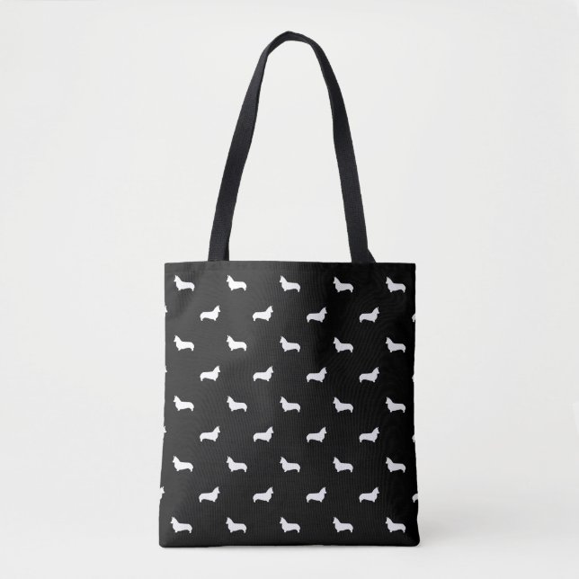 Sac fourre-tout à silhouette de corgi (Devant)