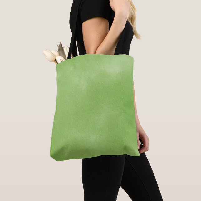 Sac fourre-tout à texture dégradée vert sauge mini (De près)