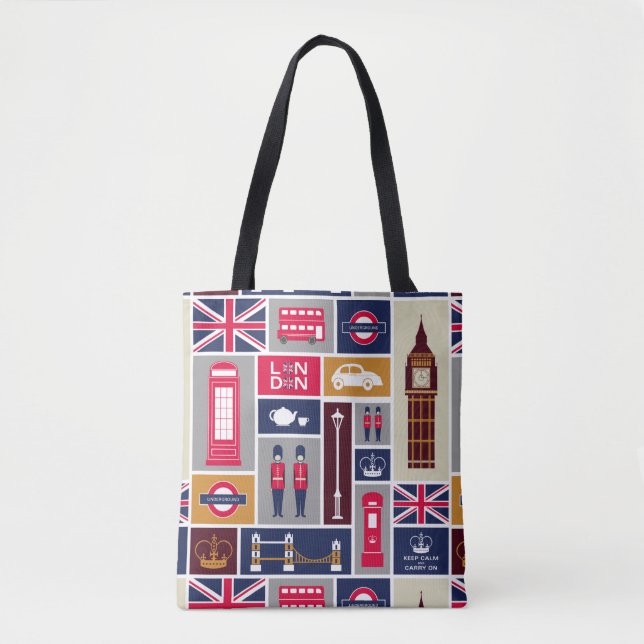 Sac fourre-tout à thème de Londres (Devant)