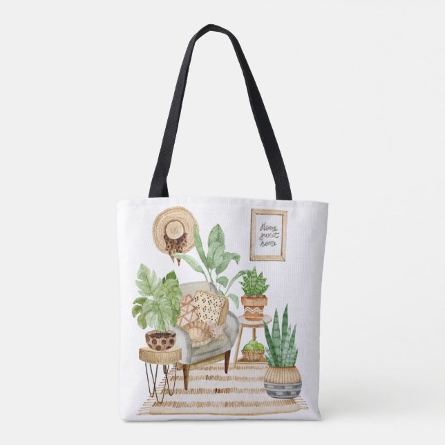 Sac fourre-tout à thème jardin (Dos)