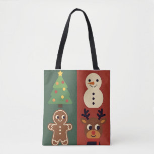 Sac fourre-tout à thème Noël rétro