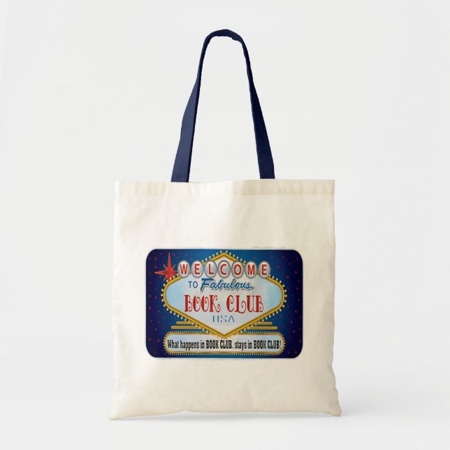 Sac fourre-tout à toile de club de lecture (Devant)
