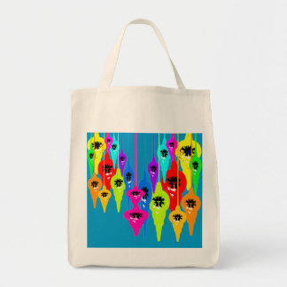 Sac fourre-tout à toile de Noël de baisse de larme
