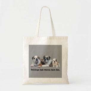 Sac fourre-tout à trio de bouledogue