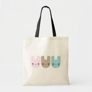 Sac fourre-tout à trio de lapin de Kawaii