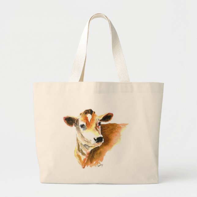 sac fourre-tout à visage de vache (Devant)
