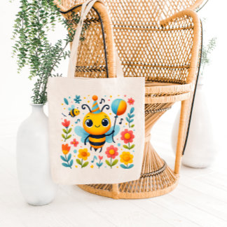 Sac fourre-tout abeille de fête