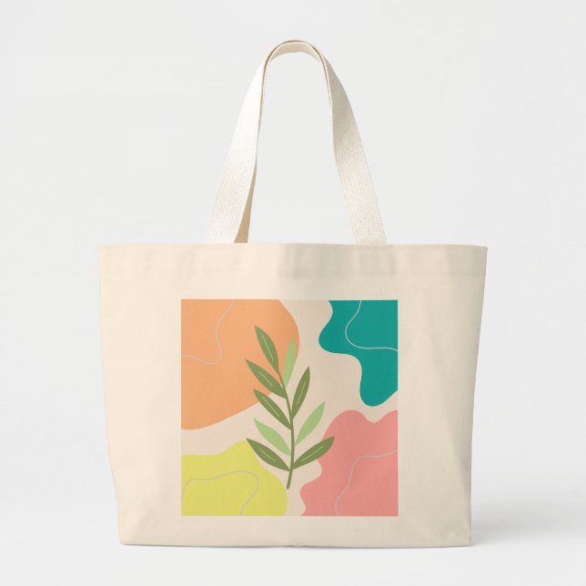 Sac fourre-tout abstrait boho (Devant)