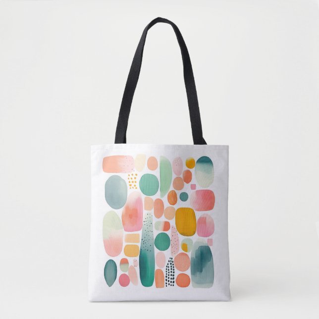 Sac fourre-tout abstrait boho (Devant)