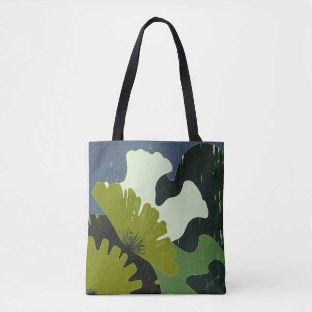 Sac fourre-tout abstrait botanique moderne (Devant)