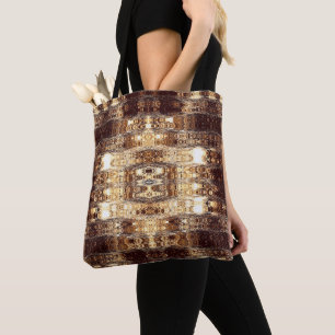Sac fourre-tout Abstrait Brown profond
