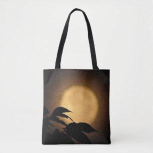 Sac fourre-tout Abstrait de la lune Brown d'automn