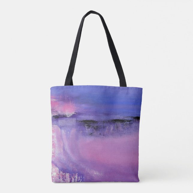 Sac fourre-tout abstrait rose (Dos)