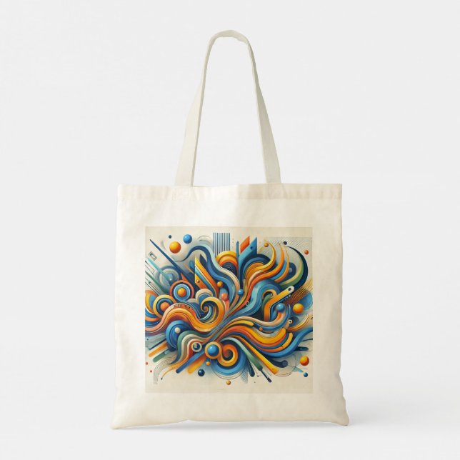 Sac fourre-tout Abstrait vibrant (Dos)