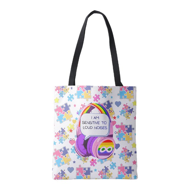 Sac fourre-tout adapté aux sensations – Sensibilis (Sensory Friendly Tote Bag – Awareness & Support)