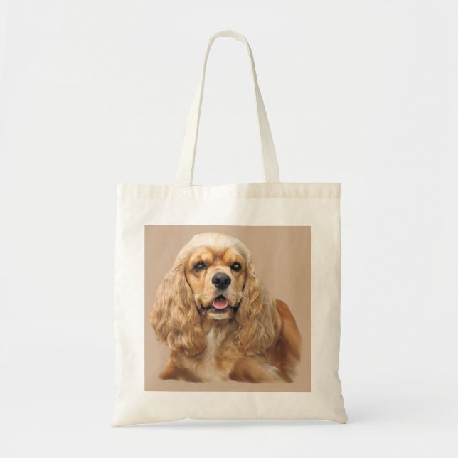 Sac fourre-tout adorable à cocker juste (Devant)