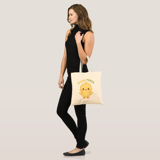 Sac fourre-tout Adorable Bébé Poussin. (Devant (modèle))