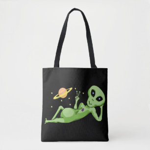 Sac fourre-tout Alien de l'espace de paix