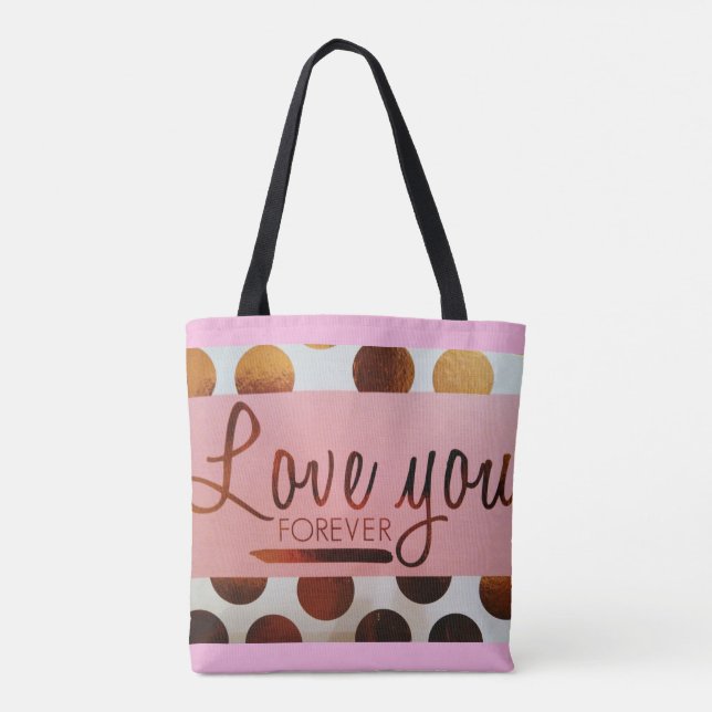 sac fourre-tout All-Over-Print "Love You Forever" (Dos)