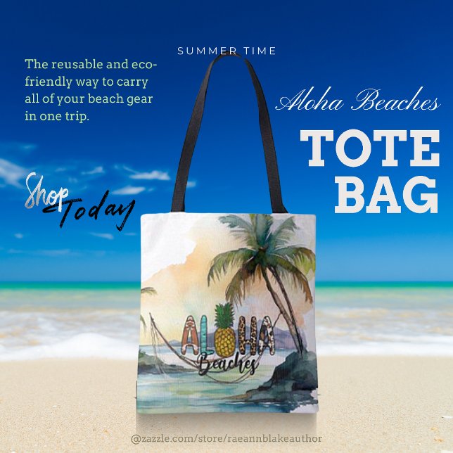 Sac fourre-tout Aloha Beaches (Créateur téléchargé)