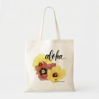 Sac fourre-tout Aloha Hau Hibiscus Aloha (dos blan