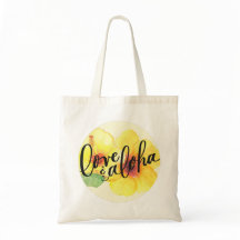 Sac fourre-tout Aloha Hibiscus Amour & Aloha (dos 