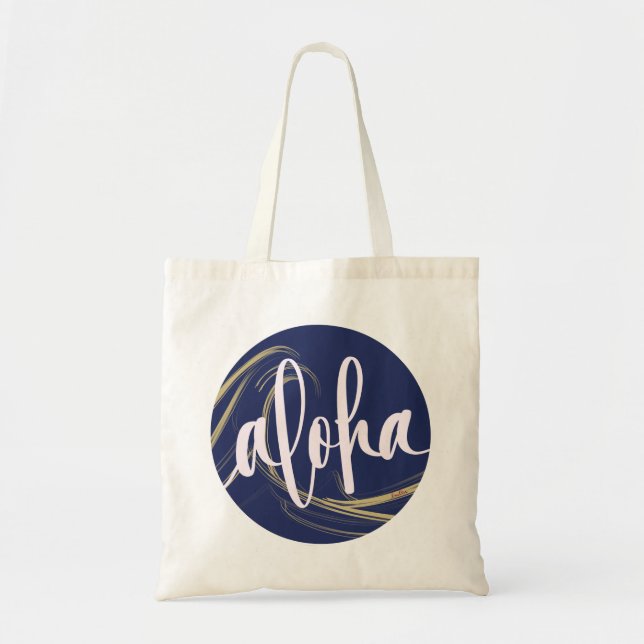 Sac fourre-tout Aloha Kai Océan (dos blanc) (Devant)