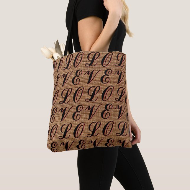 sac fourre-tout "AMOUR" (De près)