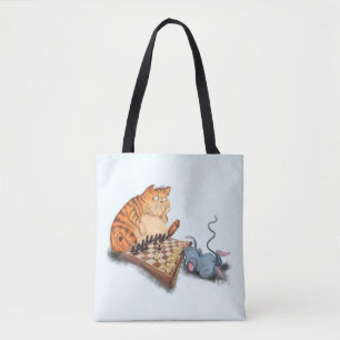 Sac fourre-tout amusant avec chat et souris Jouer 
