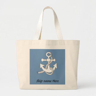 Sac fourre-tout - Ancre portant le nom du navire