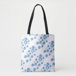 Sac fourre-tout (ao) - Bulles bleues