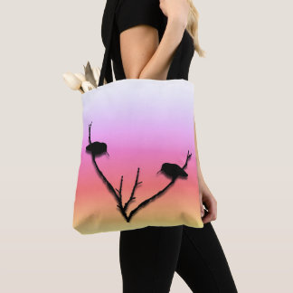 Sac fourre-tout (ao) - Colibris sur des branches d