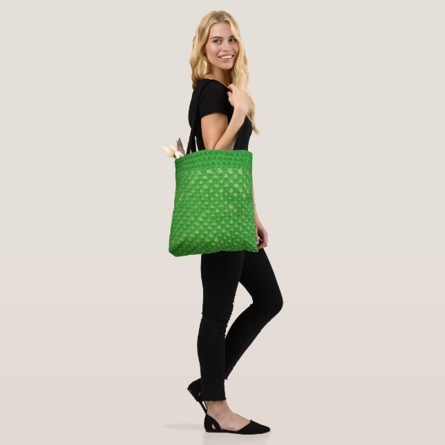 Sac fourre-tout (ao) - Filet vert (Sur le modèle)