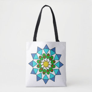 Sac fourre-tout (ao) - Mandala coloré