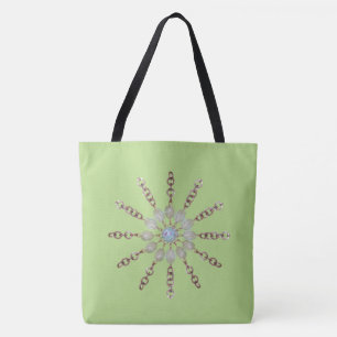 sac fourre-tout (ao) - Perles et chaîne