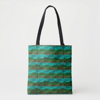 Sac fourre-tout (ao) - Rangées de raccords verts