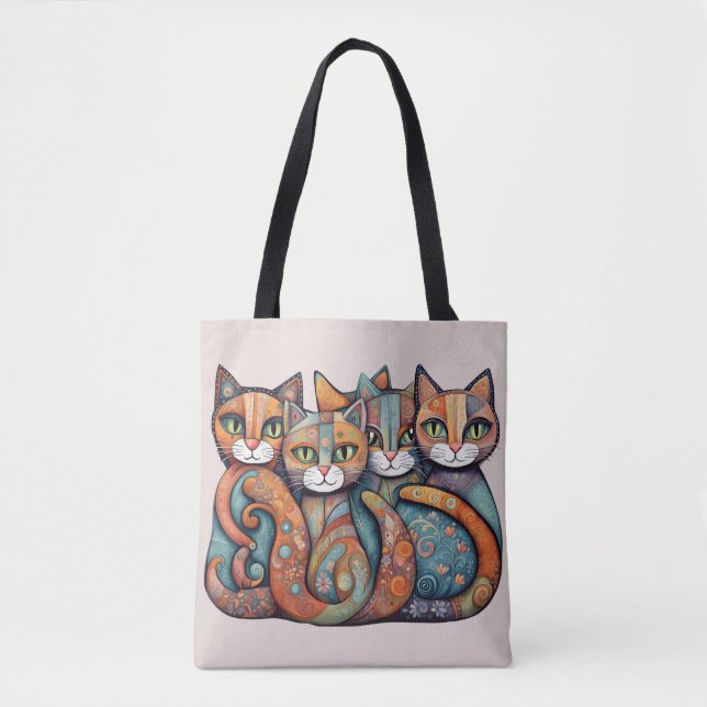 sac fourre-tout apaisant chats 3 (Devant)