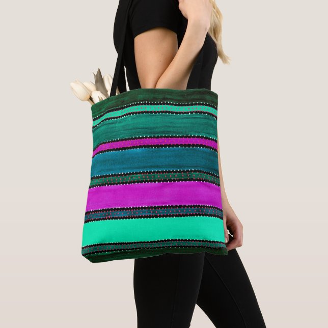Sac fourre-tout arc-en-ciel du Guatemala (De près)