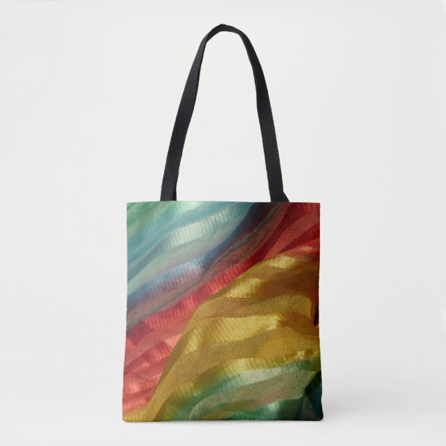 Sac fourre-tout arc-en-ciel multicouleur (Devant)