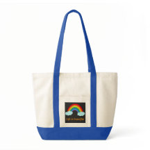 Sac fourre-tout arc-en-ciel personnalisé | Nom per