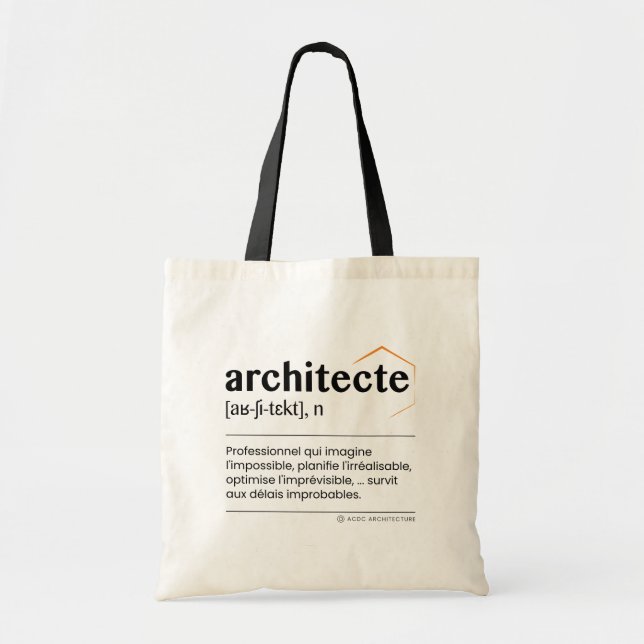 Sac fourre-tout Architecte (Devant)