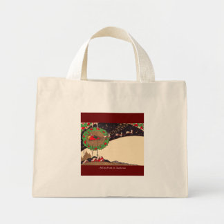 Sac fourre-tout Art déco de Noël Père Noël