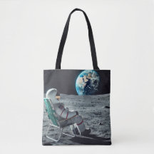 Sac fourre-tout astronaute relaxant - Vue sur la l