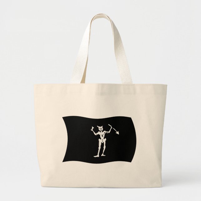 Sac fourre-tout au drapeau de Barbe noire (Devant)