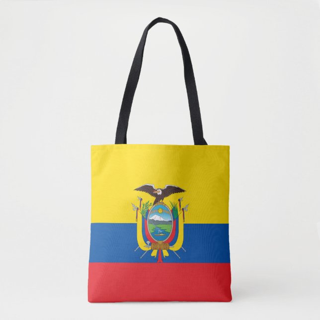 Sac fourre-tout au drapeau de l'Équateur (Devant)
