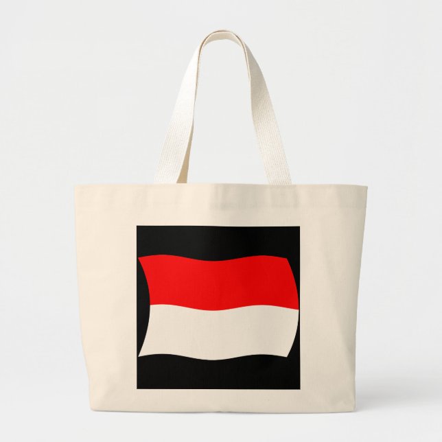 Sac fourre-tout au drapeau de Monaco (Devant)