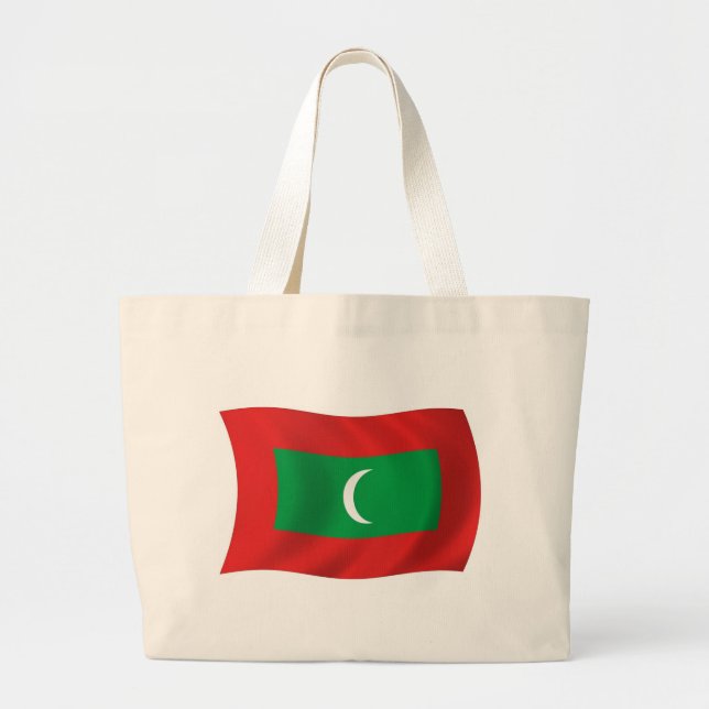Sac fourre-tout au drapeau des Maldives (Devant)
