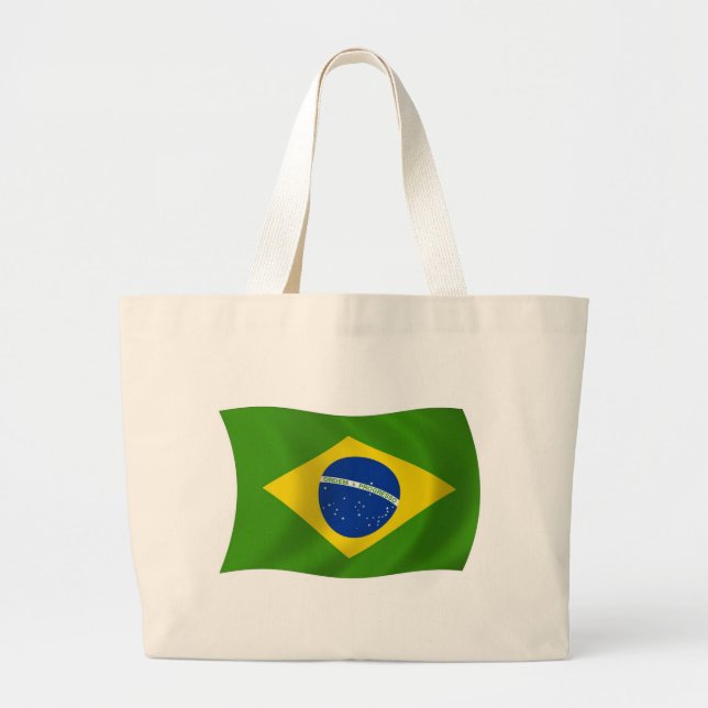 Sac fourre-tout au drapeau du Brésil (Devant)